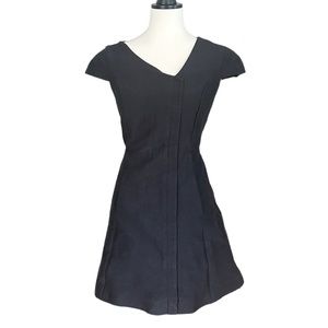 Halston Heritage Black Mini Dress with Chic Silhouette